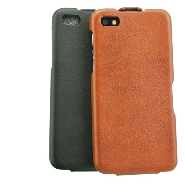 Premium PU leather protect case cover for Blackberry Z10 phones, top flip
