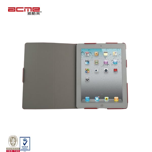 PU leather 360 rotating stand smart case cover for iPad 2 3 4, 