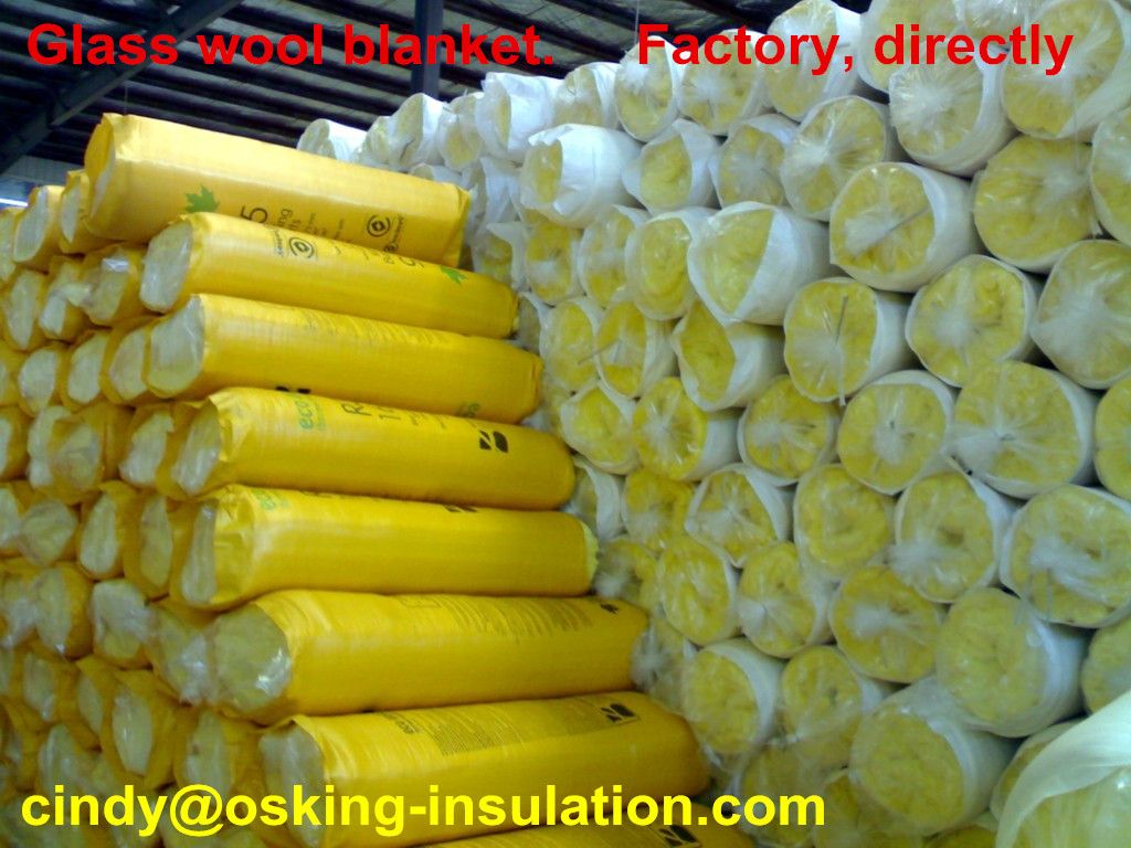 OSKING glass wool blanket with aluminum foil facing price China factory directly