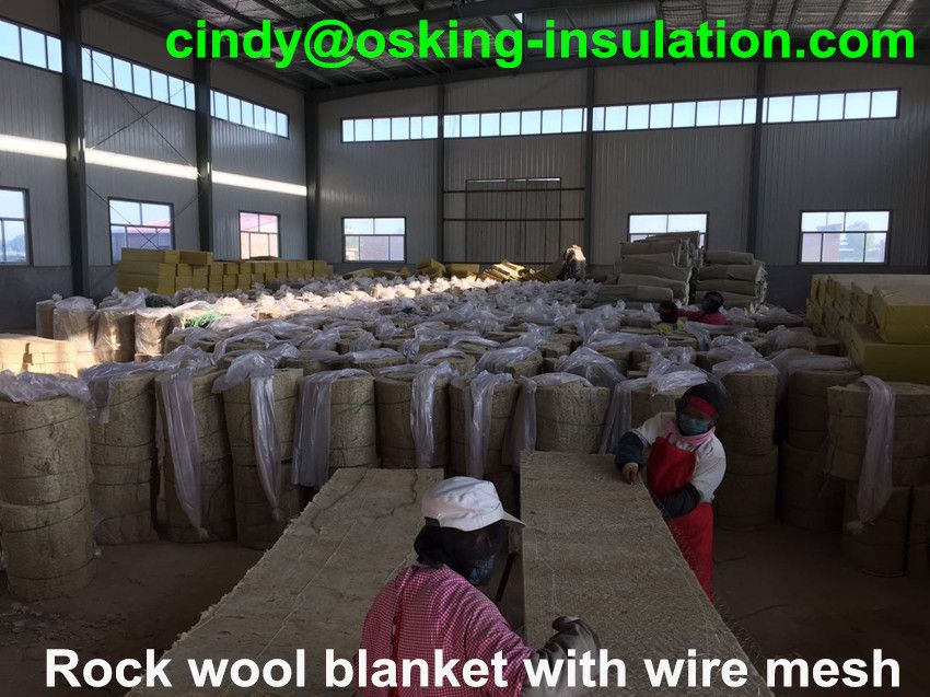 cheap price rock wool blanket with wire mesh good quality FACOTY directly