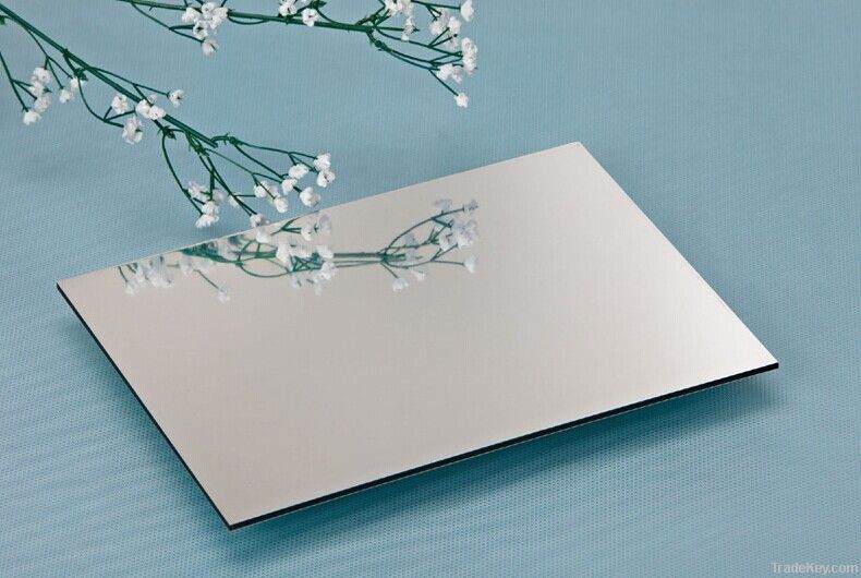 hot selling 0.3&amp;0.4mm 86% reflective aluminum mirror panel