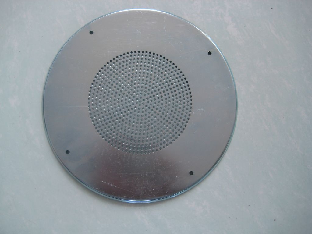 Round perforated metal mesh speaker grille