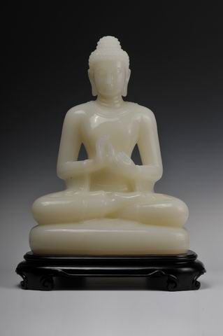  white mabble religious buddha status 