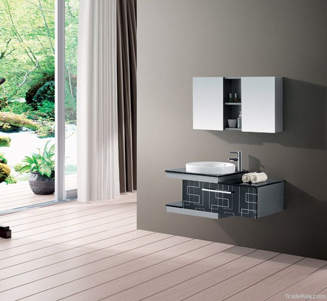 Modern Stainless Bathroom Mirrored Cabinet