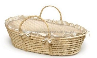wejoin wicker baby moses basket