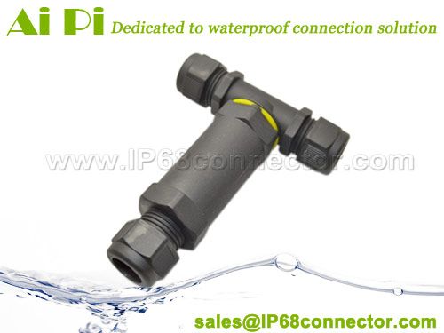 Ip68 Waterproof 3-pole T-splitter Connector