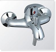 Wall mounted single lever bath & shower mixer