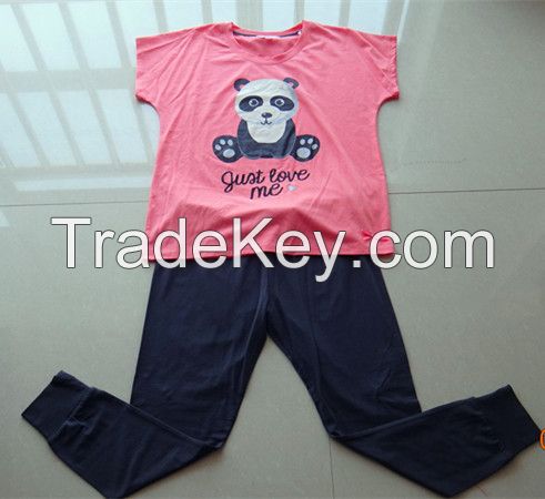 fashionable pajama  sleepwear for girl in coton