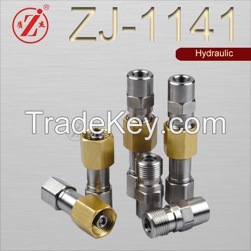 ZI 1141 10000 Psi Ultrahigh Pressure Thread Stainless Steel Quick Coupler for Hydraulic Jack