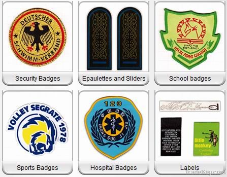 woven badges