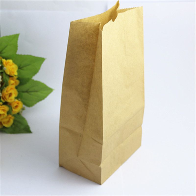 65g Food Grade Kraft Paper Bags Square bottom paper bag