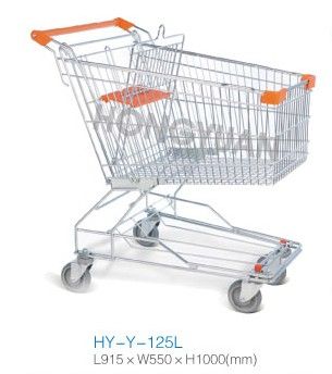 Asian style supermarket trolley