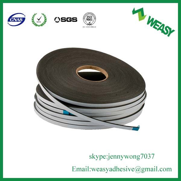 PE/EVA black foam tape with rubber base waterproof shock resistance