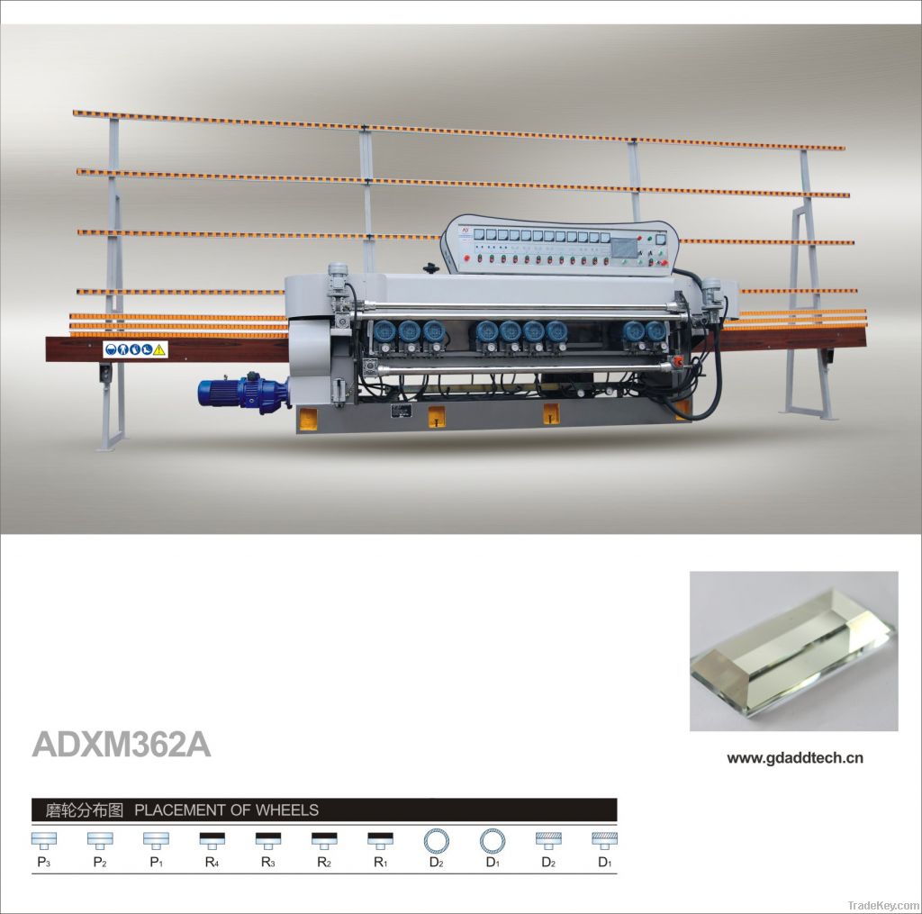 11 motors two bottom grinding wheels mosaic beveling machine