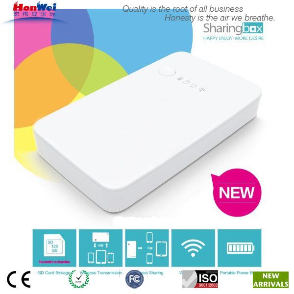 WiFi AP Wireless Memory Expander Backup Battery for Ipad Iphone Smartphone Tablet