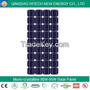 Mono-crystalline 80W Solar Panel