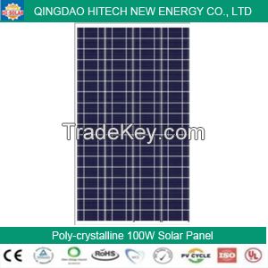 Poly-crystalline 100W Solar Panel