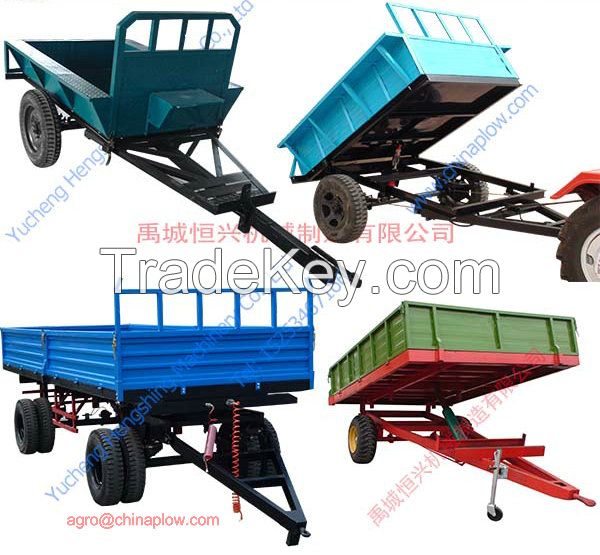 Double axle farm trailer