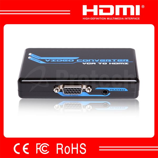 High Speed Mini VGA to HDMI Converter V1.3 With Audio HDMI Converter Support 1080p HDTV Audio Converter