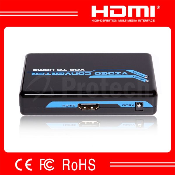 High Speed Mini VGA to HDMI Converter V1.3 With Audio HDMI Converter Support 1080p HDTV Audio Converter