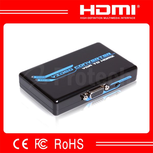 High Speed Mini VGA to HDMI Converter V1.3 With Audio HDMI Converter Support 1080p HDTV Audio Converter