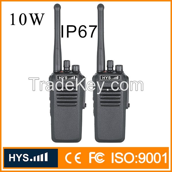 TC-WP10W  waterproof 10W VHF or UHF Professional Fm Transceiver walkie talkie 