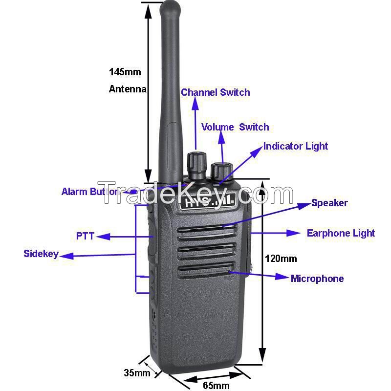 TC-WP10W  waterproof 10W VHF or UHF Professional Fm Transceiver walkie talkie