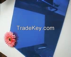 5mm dark blue reflective float glass