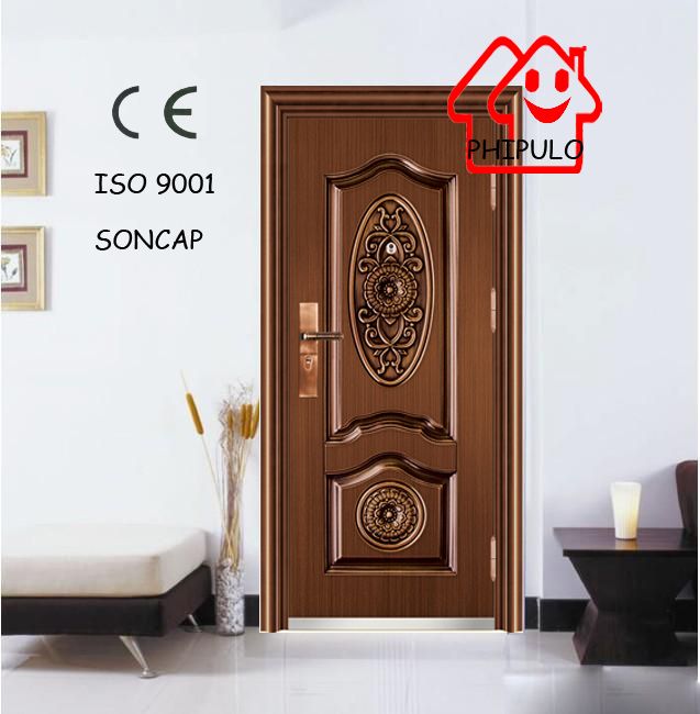 2014 entrance residential brass bronze steel security door with good price