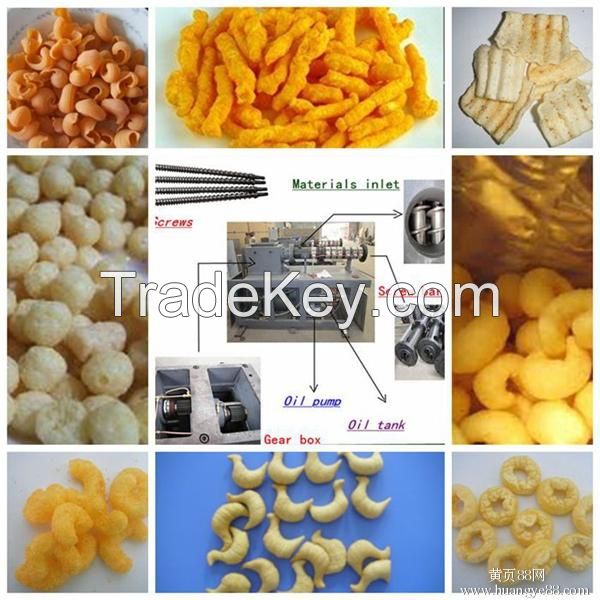 puffed snack extruder machine