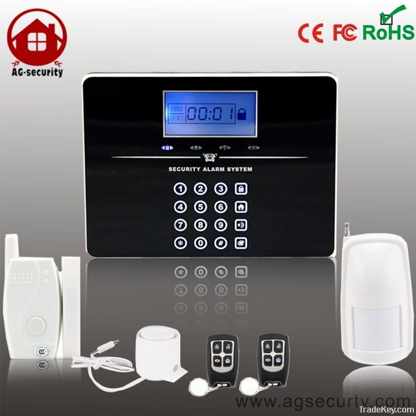 high quality touch keypad dual network gsm pstn alarm system