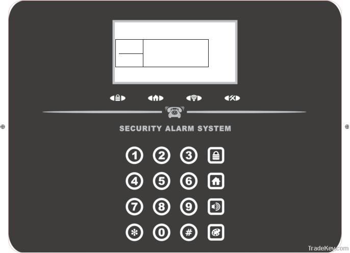 high quality touch keypad dual network gsm pstn alarm system