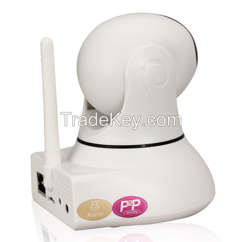 two-way audio intercom WIFI indoor IP camera alarm system smartphone APP control