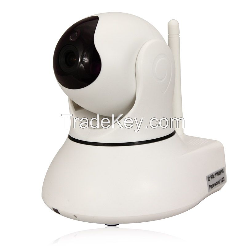 two-way audio intercom WIFI indoor IP camera alarm system smartphone APP control