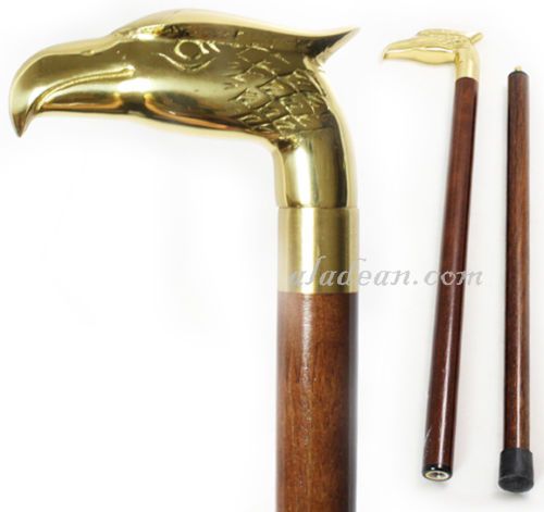 Brass Eagle Head Walking Stick