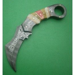 Damascus Steel Karambit Knife