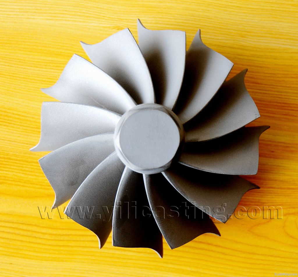 Lost wax investment casting , Vacuum investment casting turbine wheel