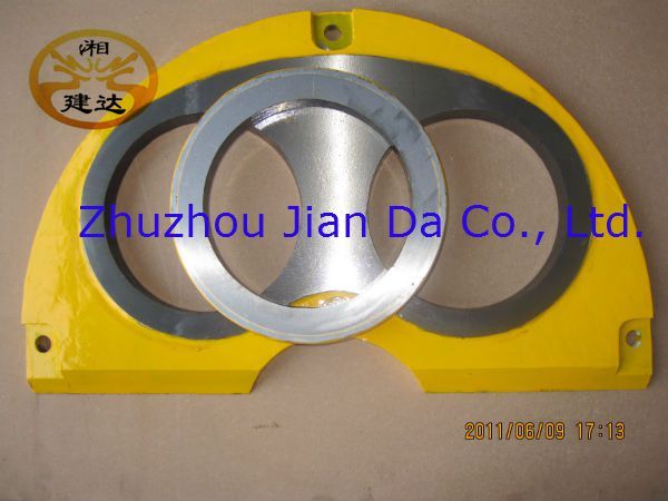 Sermac Tungsten Carbide Concrete Pump Wear Plates Factory in China
