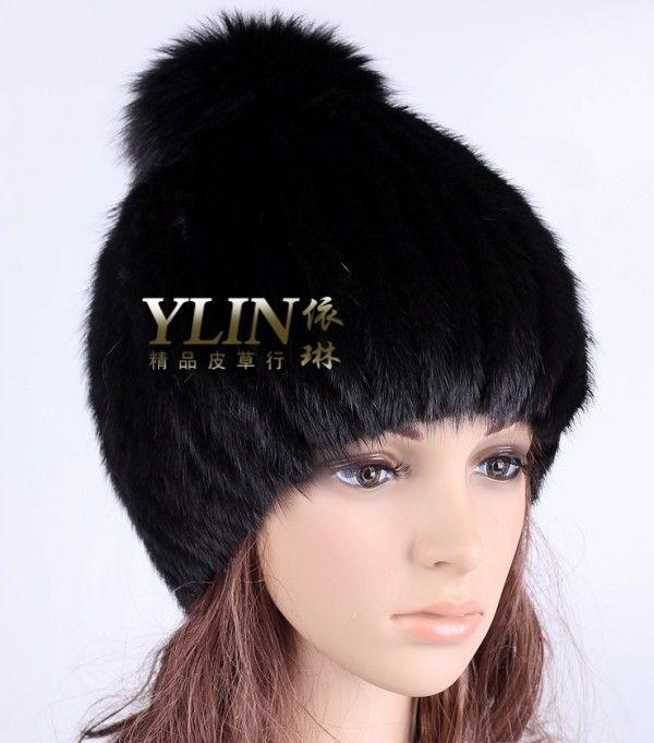 Quality mink hair hat women's fur hat fox fur hat fur hat