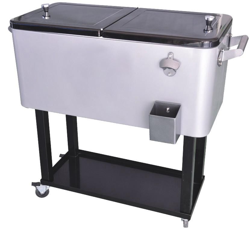 cooler cart(square body,square foot,with tray)