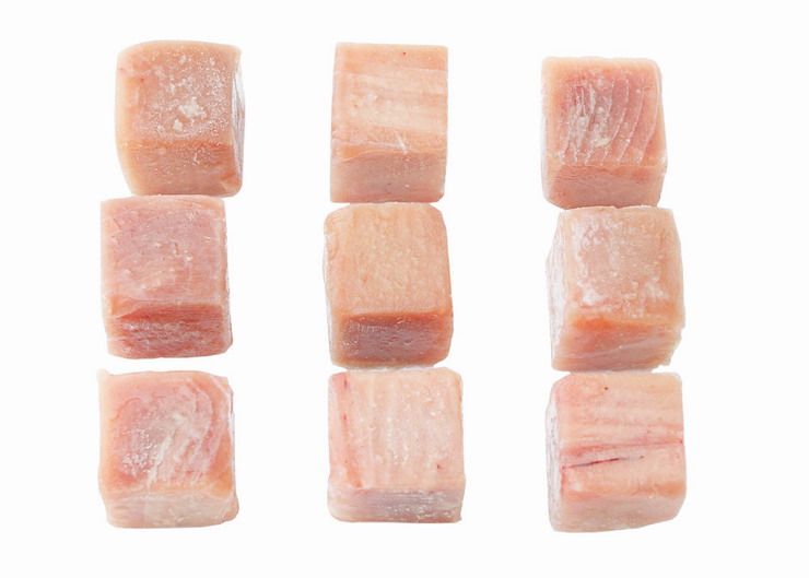 Tuna 1-3: Cube - Skinless, boneless, regular shape