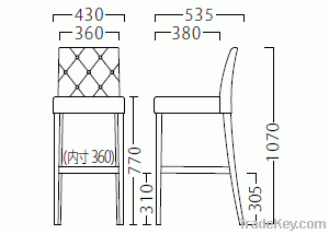 restaurant chair, bar chair, coffee chair