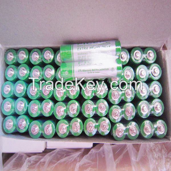 1.5v aaa extra heavy duty battery r03p dry cells