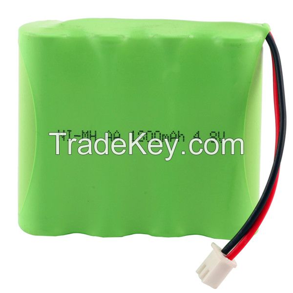high quality nimh rechargeable battery packs aa 4.8v 1800mah