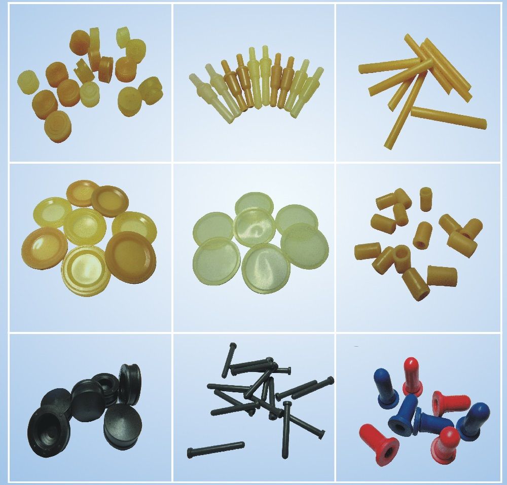 rubber parts for disposable medical device