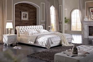 High quality leather bed