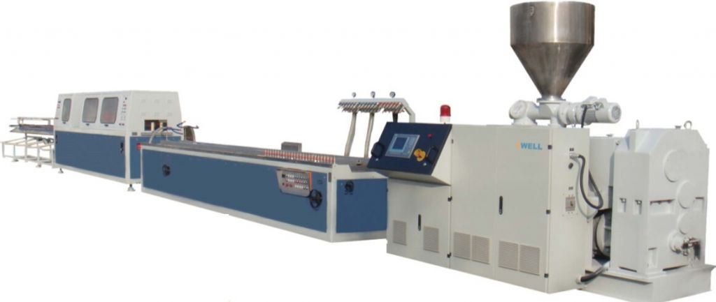 PVC,PP,PE,PC,ABS customed profile extrusion line 