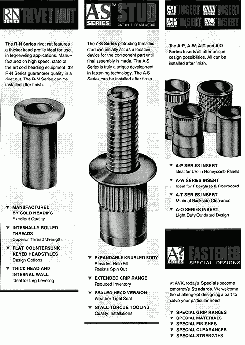 Specialty Pins, Aluminum Fasteners, Additional Fasteners