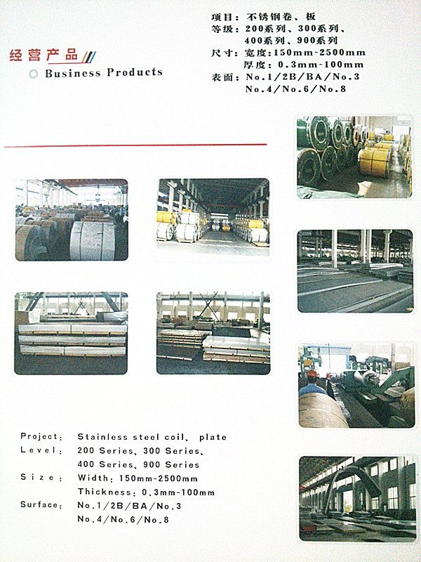 stainless steel pipes(seamless pipes);angle bar;coils;sheets/plates