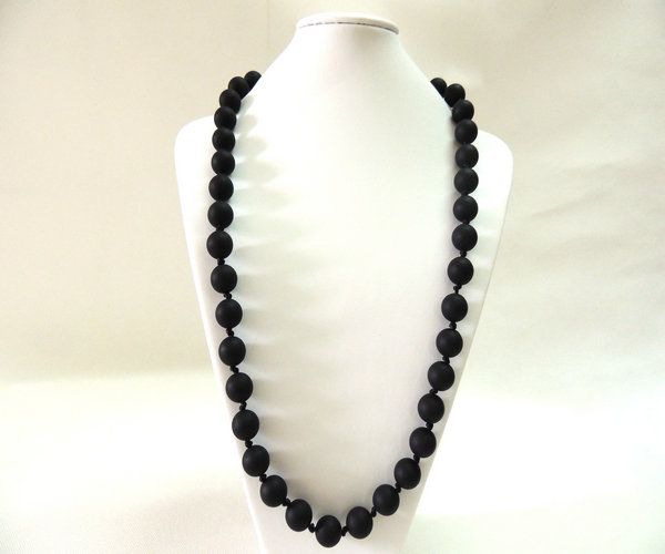 BPA FREE silicone beads necklace for teething